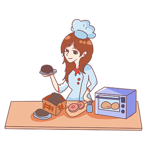 小女孩做蛋糕_蛋糕小女孩怎么画_做蛋糕的小女孩简笔画