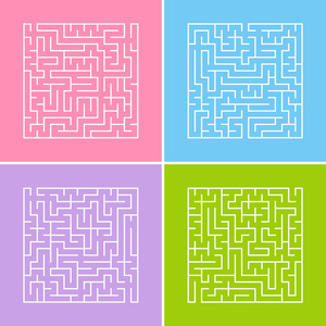 儿童迷宫画图_儿童迷宫游戏图_儿童迷宫画法
