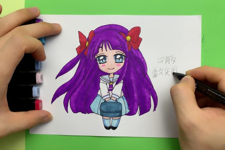 动漫人物画美少女铅笔简笔画_绘画动漫人物简单铅笔女_动漫人物简笔画美少女